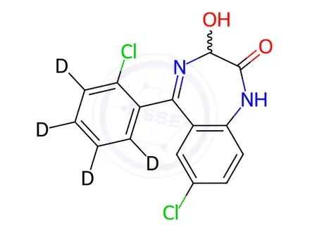 Chemical structure of Lorazepam d4