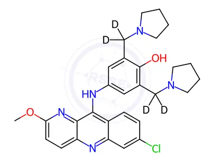 Chemical structure of Pyronaridine-d4 Tetraphosphate