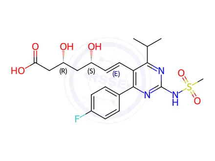 Chemical structure of Rosuvastatin Calcium Impurity 55 Monomer