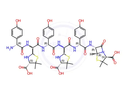 Chemical structure of Amoxicillin Impurity M