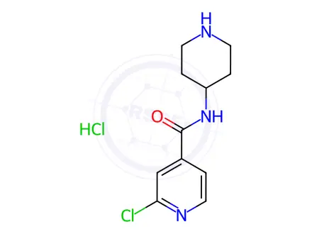 Chemical structure of 2-Chloro-N-piperidin-4-yl-isonicotinaMide hydrochloride