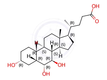Chemical structure of ω-Muricholic acid Impurity 28