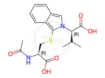 Chemical structure of Acetylcysteine Impurity 232