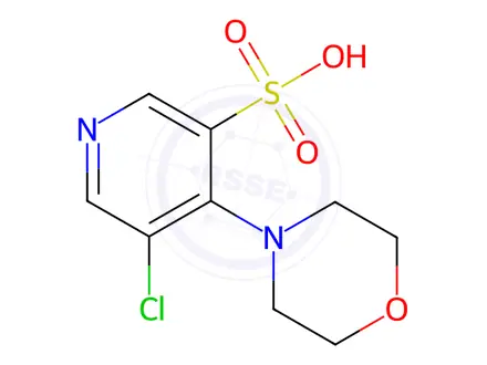 Chemical structure of 5-Chloro-4-morpholinopyridine-3-sulfonic acid