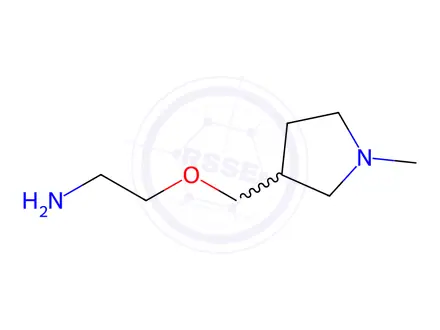 Chemical structure of 2-((1-Methylpyrrolidin-3-yl)methoxy)ethan-1-amine