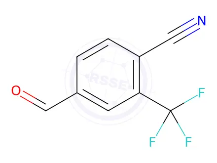 Chemical structure of 4-Formyl-2-(trifluoromethyl)benzonitrile