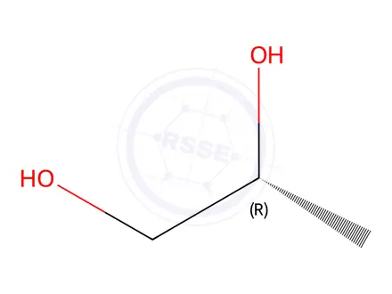 Chemical structure of R-(-)-1,2-Propanediol