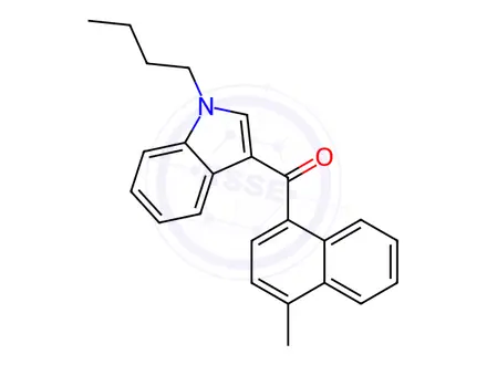 Chemical structure of JWH-073 Impurity 4 (JWH-073 4-Methyl Naphthyl Analog)