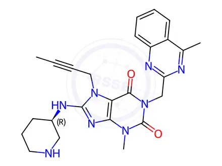 Chemical structure of Linagliptin Impurity W