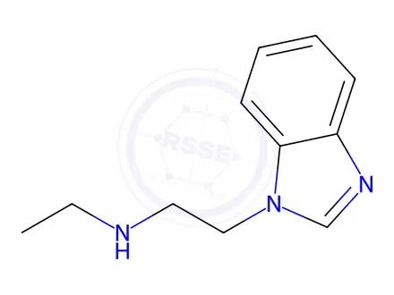Chemical structure of Benzimidazole, 1-[2-(ethylamino)ethyl]-(8CI)