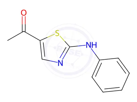 Chemical structure of 1-(2-ANILINO-1,3-THIAZOL-5-YL)-1-ETHANONE