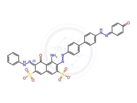 Chemical structure of Direct Green 1