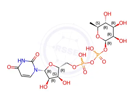 Chemical structure of Uridine Impurity 76 (UDP-L-Rhamnose)