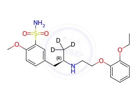 Chemical structure of (R)-Tamsulosin-d3 Hydrochloride