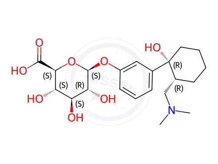 Chemical structure of O-Desmethyltramadol Glucuronide