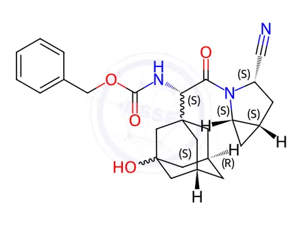 Chemical structure of Saxagliptin N-Carboxybenzyl