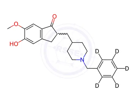 Chemical structure of 5-O-Desmethyl Donepezil-d5