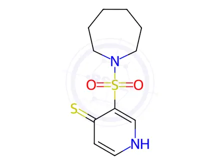 Chemical structure of 3-(Azepan-1-ylsulfonyl)pyridine-4-thiol