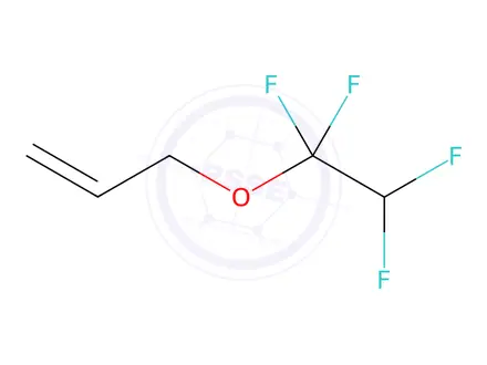 Chemical structure of 1-Propene, 3-(1,1,2,2-tetrafluoroethoxy)-, polymer with ethene and 1,1,2,2-tetrafluoroethene