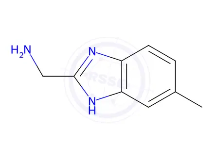 Chemical structure of (5-methyl-1H-1,3-benzodiazol-2-yl)methanamine dihydrochloride