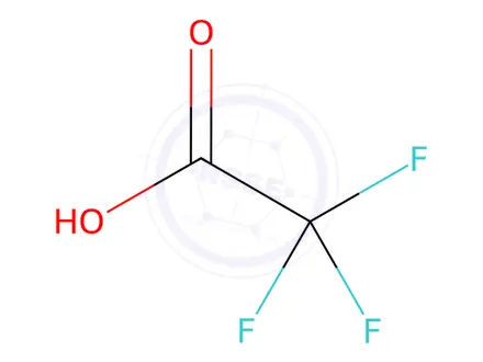Chemical structure of Trifluoroacetic acid