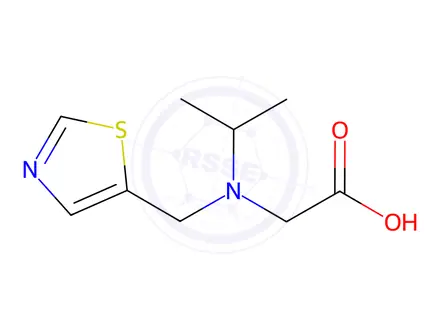 Chemical structure of 2-(Isopropyl(thiazol-5-ylmethyl)amino)acetic acid