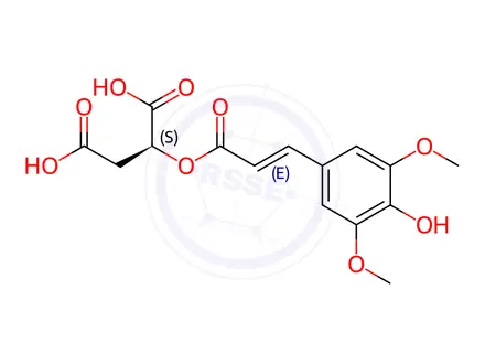 Chemical structure of trans-Sinapoylmalicacid