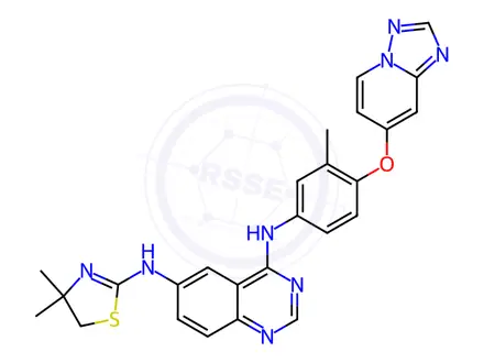 Chemical structure of Tucatinib Impurity 1