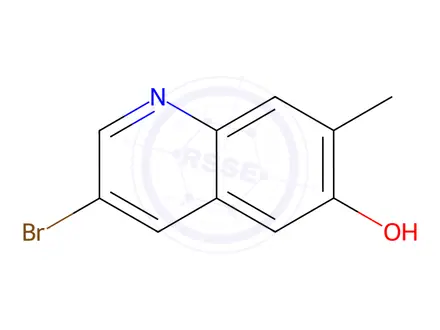 Chemical structure of 3-Bromo-7-methylquinolin-6-ol