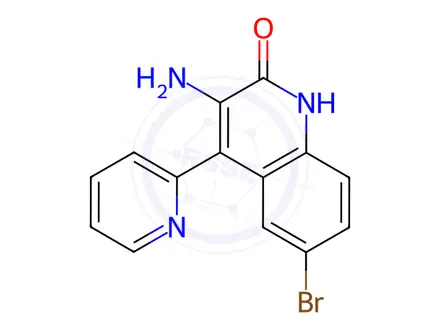 Chemical structure of Bromazepam Impurity 4 (Bromazepam EP Impurity D)