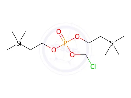 Chemical structure of Phosphoric acid chloromethyl ester bis-(2-trimethylsilanyl-ethyl) ester