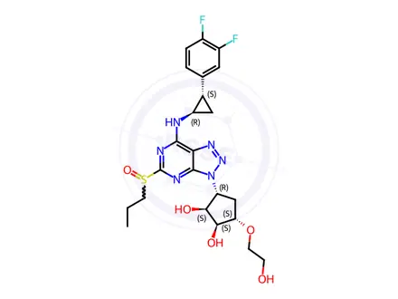 Chemical structure of Ticagrelor Impurity P