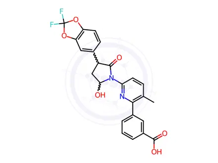 Chemical structure of Lumacaftor Impurity 3