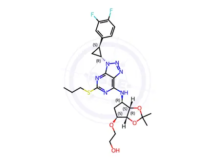 Chemical structure of Ticagrelor Impurity 4