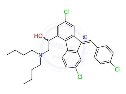 Chemical structure of Lumefantrine Impurity 4 (Lumefantrine E-isomer)
