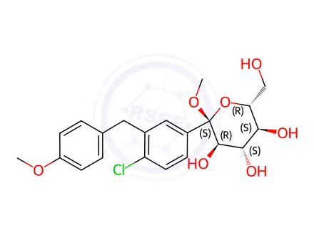 Chemical structure of Ertugliflozin Impurity 36