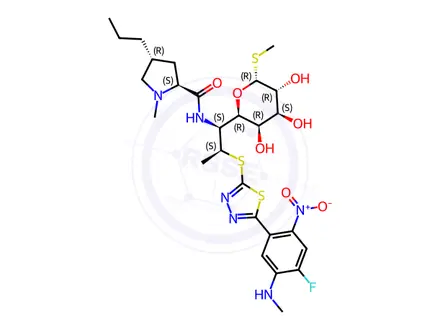 Chemical structure of Clindamycin Hydrochloride Impurity 107