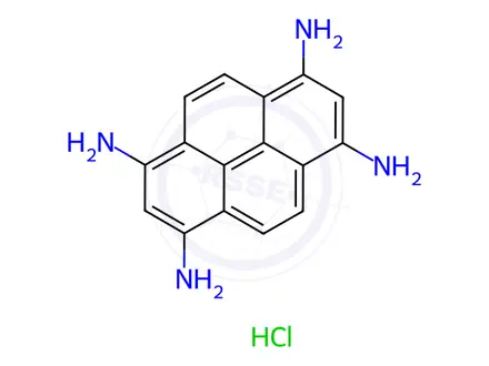 Chemical structure of 1,3,6,8-Tetramine pyrene hydrochloride (1:4)