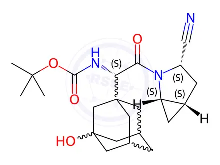 Chemical structure of Saxagliptin Impurity 7