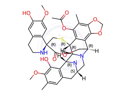 Chemical structure of Trabectedin Impurity 1 (Ecteinascidin 745)