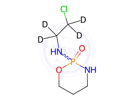 Chemical structure of N-Dechloroethyl Cyclophosphamide-d4