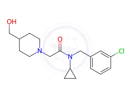Chemical structure of N-(3-Chloro-benzyl)-N-cyclopropyl-2-(4-hydroxyMethyl-piperidin-1-yl)-acetaMide