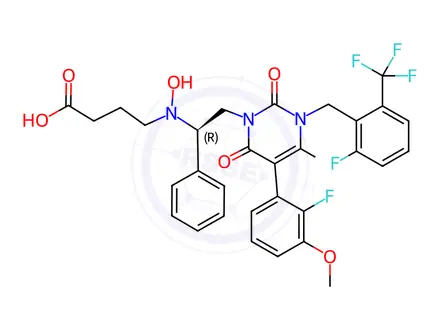 Chemical structure of Elagolix Impurity 5