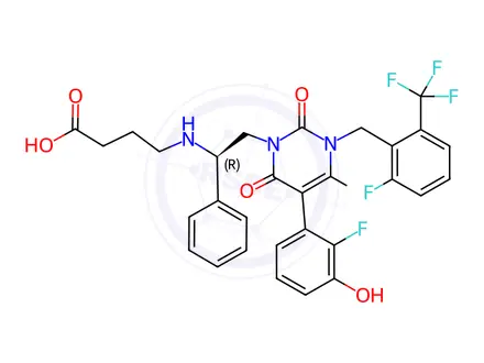 Chemical structure of Elagolix Impurity 37