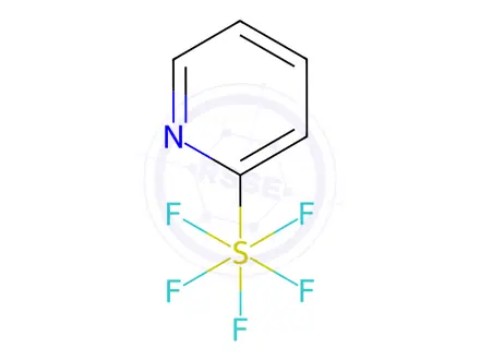 Chemical structure of Sulfur, pentafluoro-2-pyridinyl-, (OC-6-21)-(9CI)