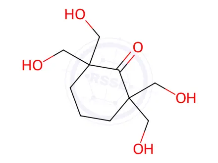 Chemical structure of Cyclohexanone, 2,2,6,6-tetrakis(hydroxyMethyl)-