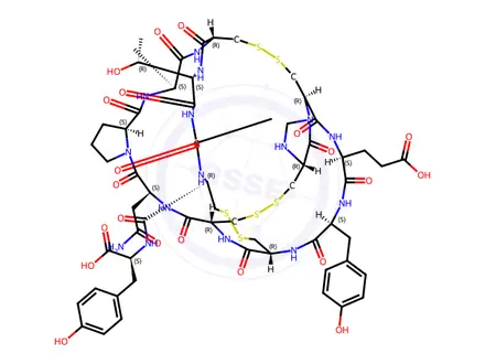 Chemical structure of Linaclotide Impurity 5 Monomer (Cys1-Imidazolidinone Linaclotide)