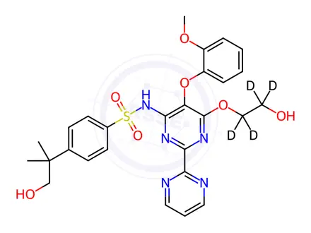 Chemical structure of Hydroxy Bosentan-d4