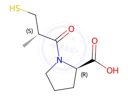Chemical structure of Captopril Impurity 1