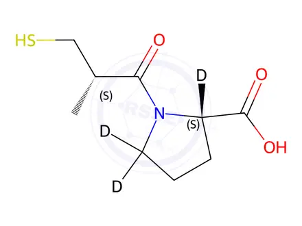 Chemical structure of Captopril-d3